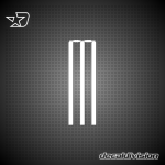 Cricket Wicket Sticker Cricket Wicket Sticker